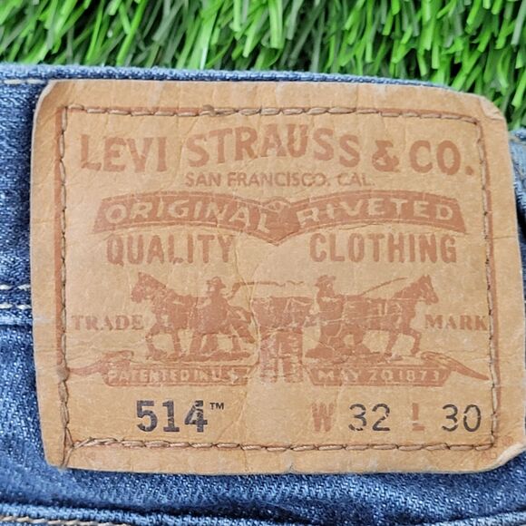 LEVIS 514 Jeans 30x29 (32x30) Faded All-Over Blue - Picture 6 of 16